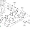 Kubota KX080-4 exhaust manifold gasket