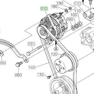 Kubota KX080-4 Alternator